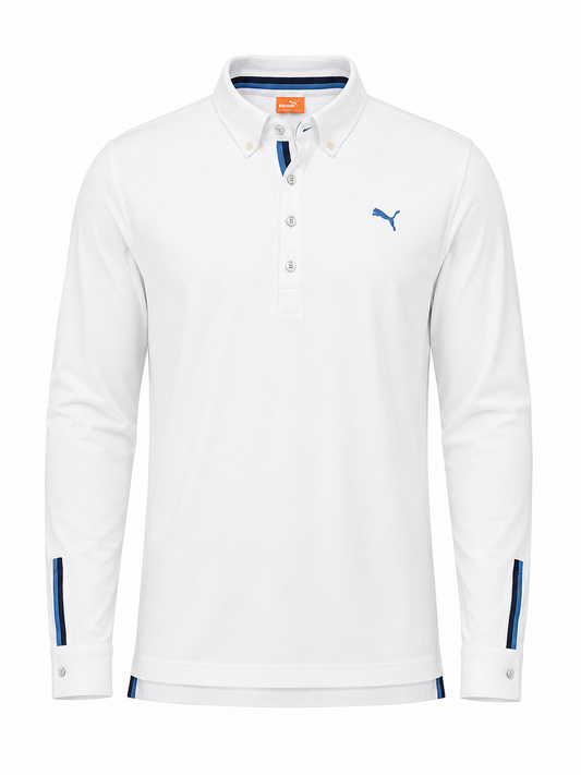 Puma Men White Polo Shirt size M product image 2