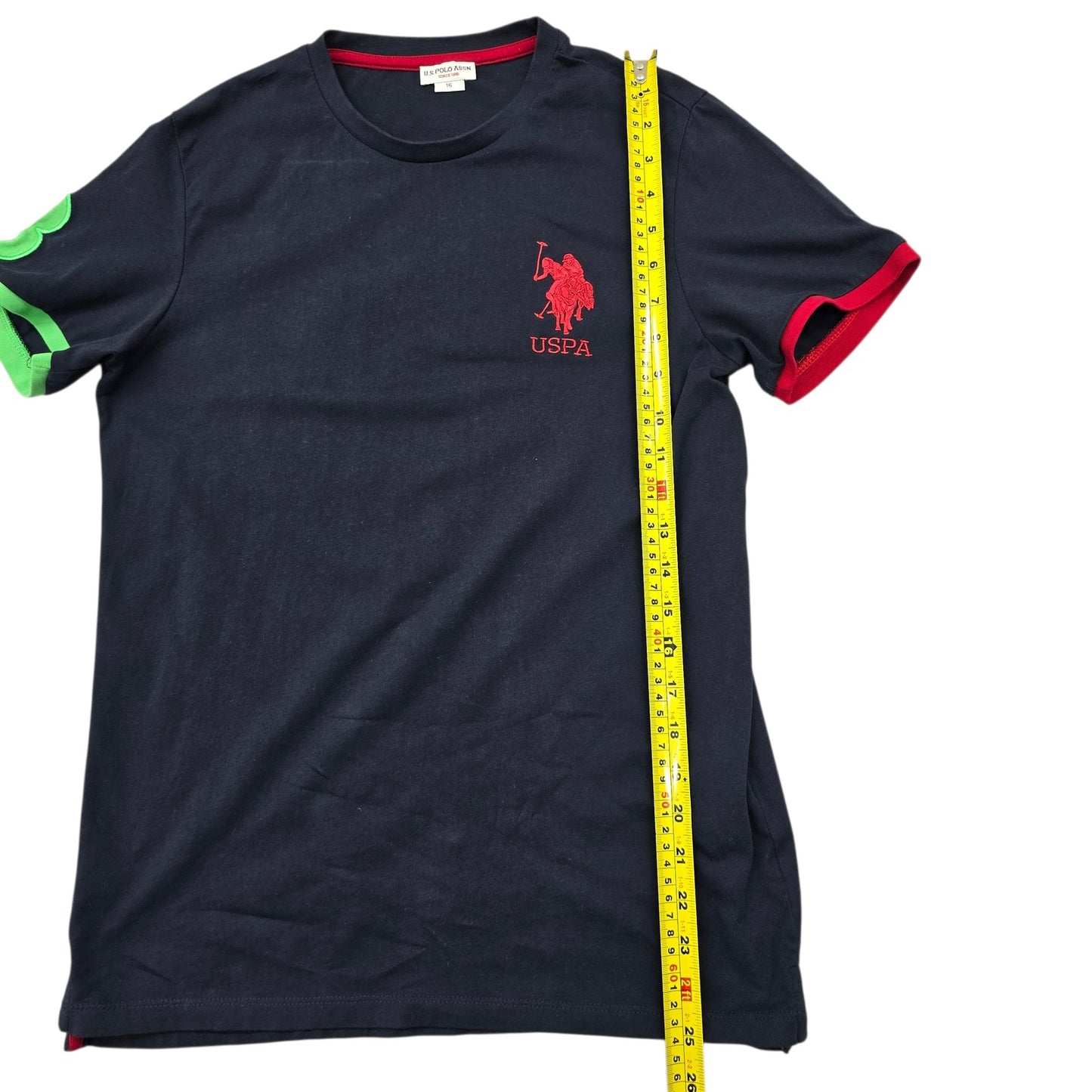 U.S. Polo Assn. Men Black T-Shirt size 15 product image 7