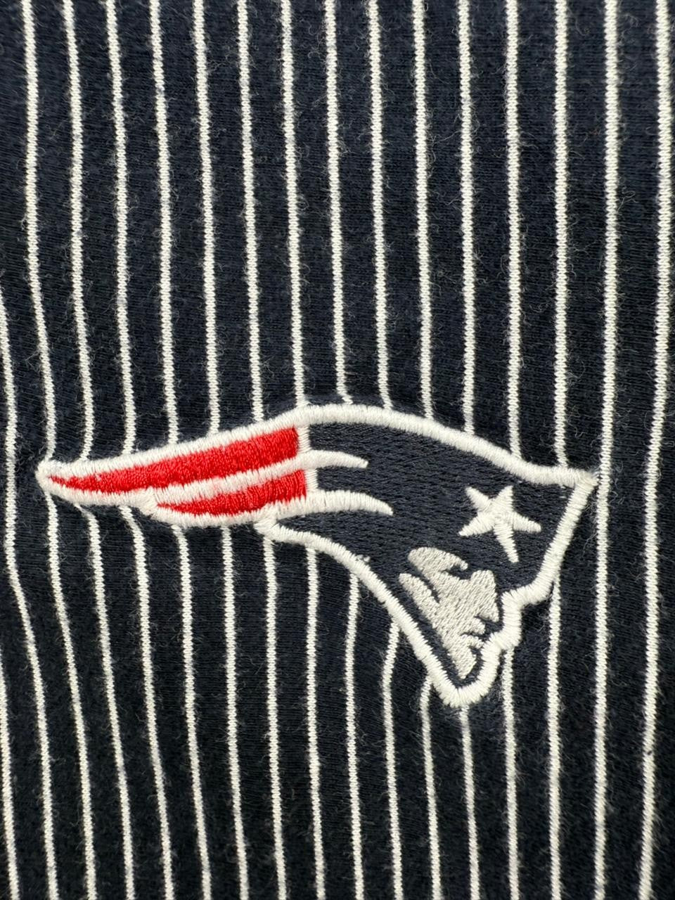 Celio Men's Navy Patriots NFL Striped T-Shirt Size S Cotton