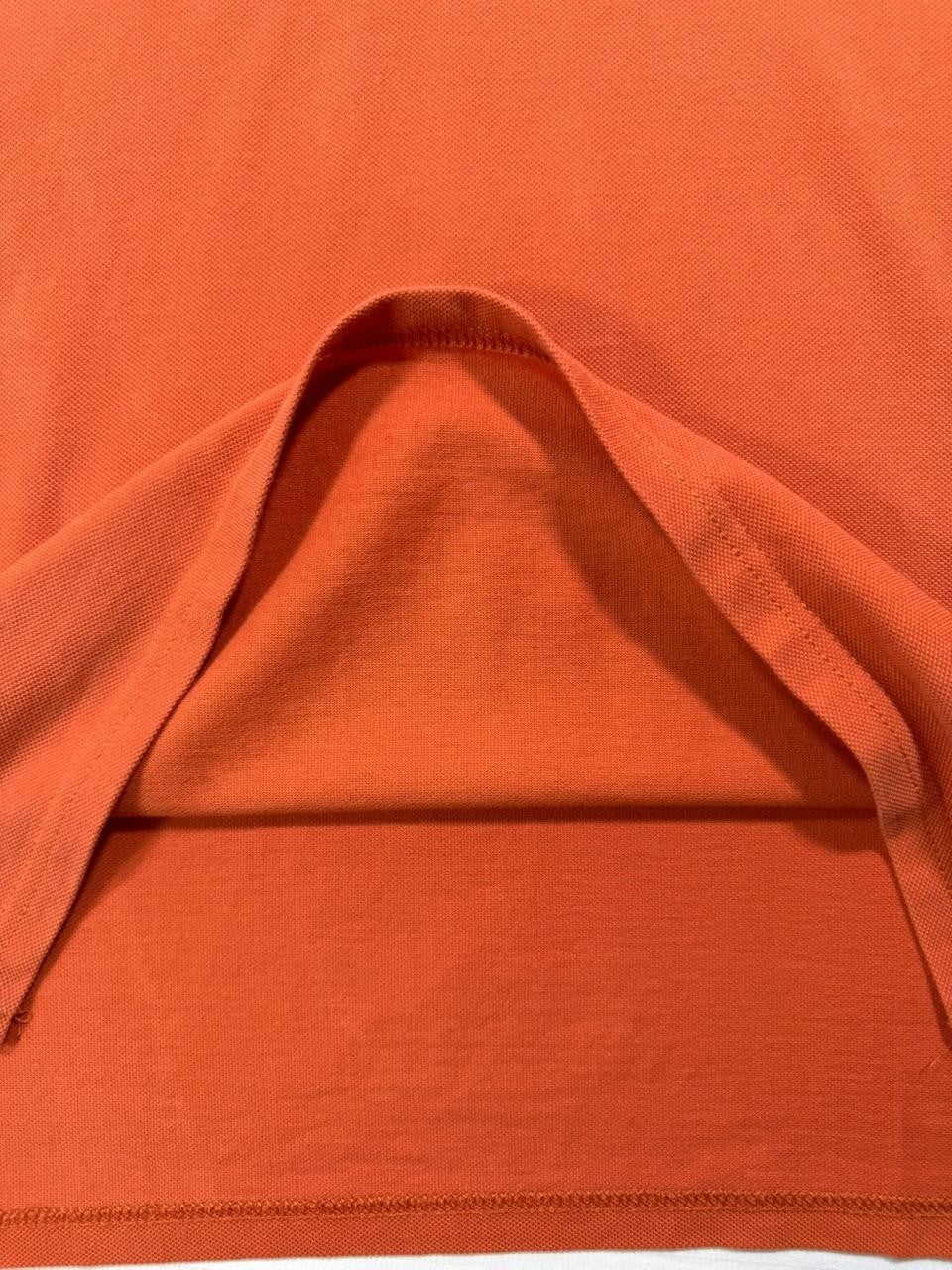 Men's Orange Lacoste Sport Polo Shirt With Button Collar - Size 3Xl