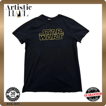 Star Wars Black T-Shirt Men's L Short Sleeve Crewneck Regular Fit