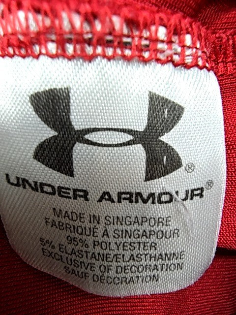 Under Armour Men's Red Short Sleeve T-Shirt Size LG Crewneck