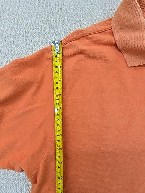 Kappa Men's Orange Polo Shirt Short Sleeve Cotton Logo Collared