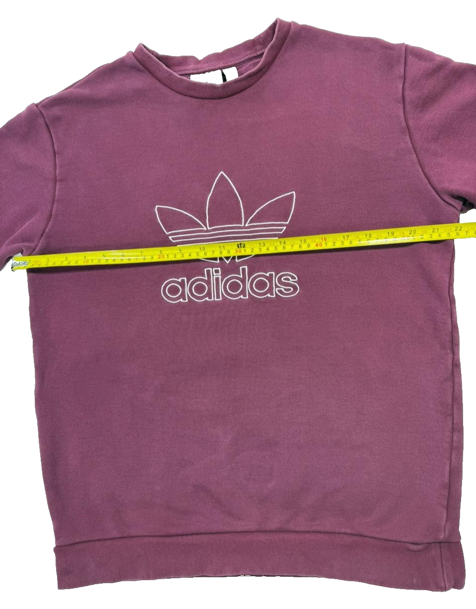 Adidas Trefoil Crew Sweatshirt In Maroon Color - M