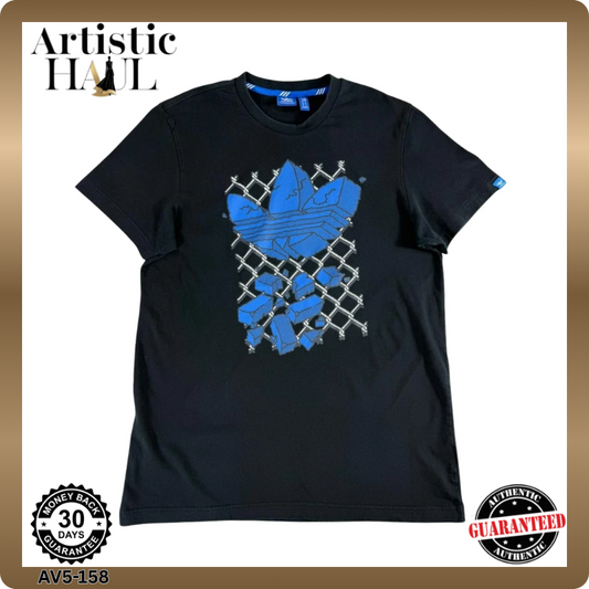 Adidas Originals Men's Black T-Shirt – Size M, Brand Department Type Style