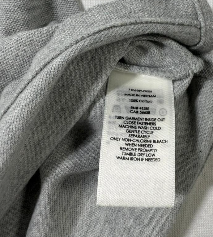 Polo Ralph Lauren Custom Fit Gray Polo Shirt XL 100% Cotton XL