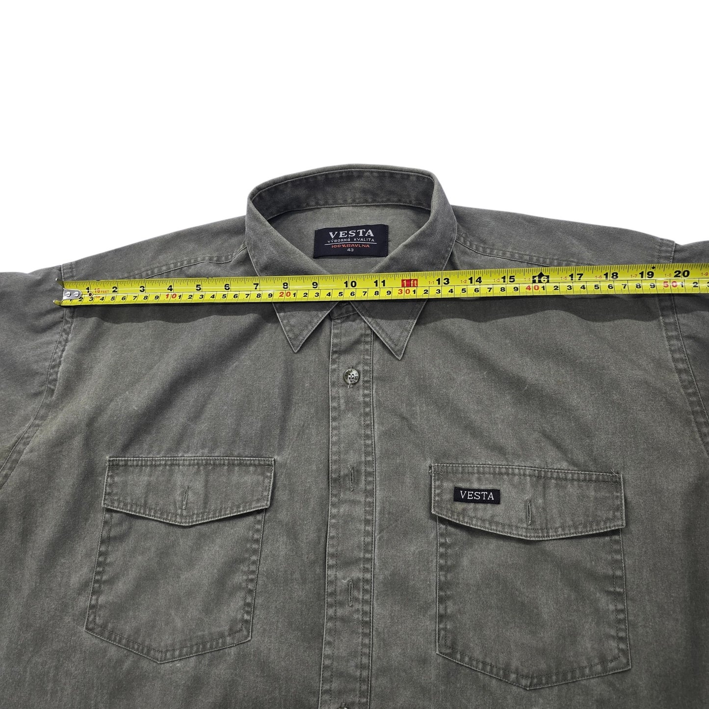 Vesta Men Green Shirt size 43 product image 4