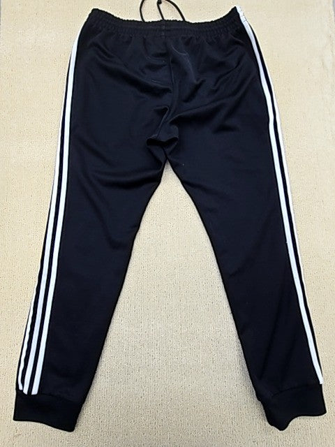 Adidas Unisex Black 3-Stripes Track Pants Size L