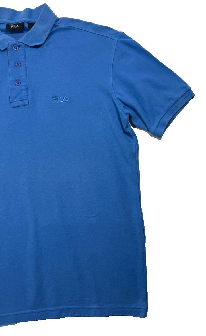 Blue Fila Piro Polo Shirt - Size M