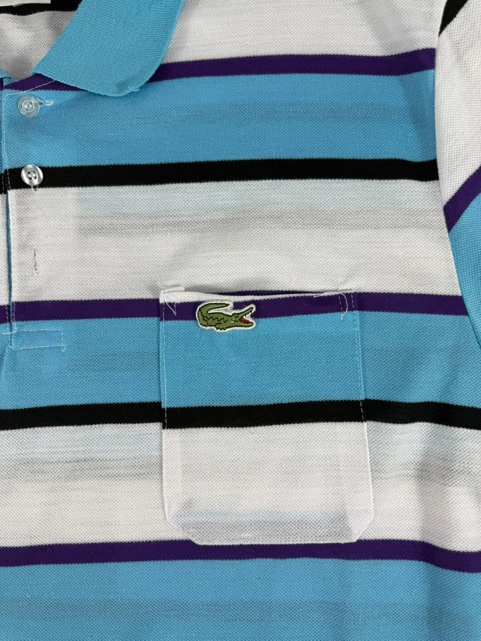 Lacoste Men's Medium Striped Polo Short Sleeve Cotton