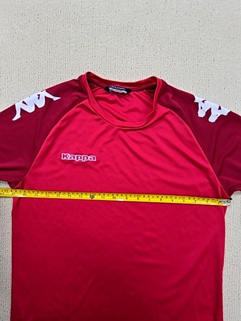 Kappa Men's Red XL Sports T-Shirt Raglan Color Block Logo