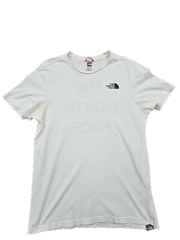 The North Face Men's Short Sleeve T-Shirt Size S White 100% Cotton Logo