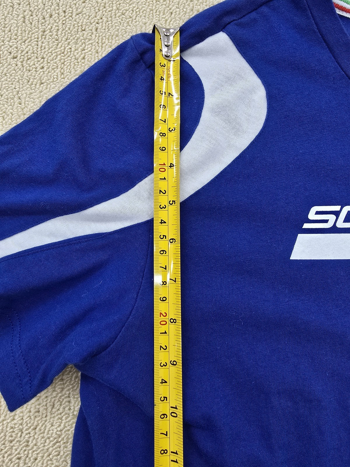 Puma Scuderia Ferrari Men's Blue M T-Shirt 100% Cotton Motorsport