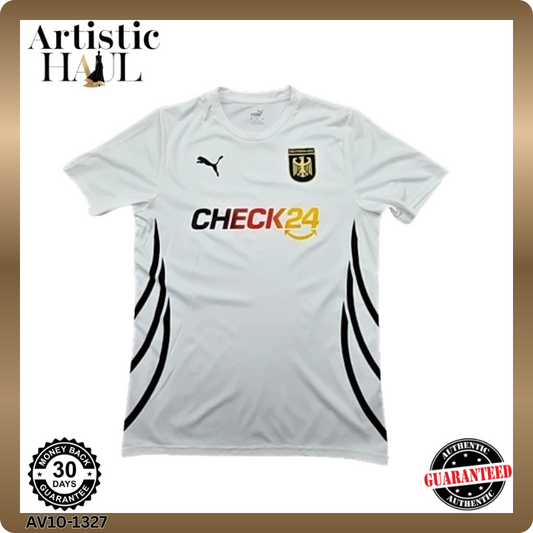 Germany Soccer Fan Shirt Puma White M Men's Turkey NEW