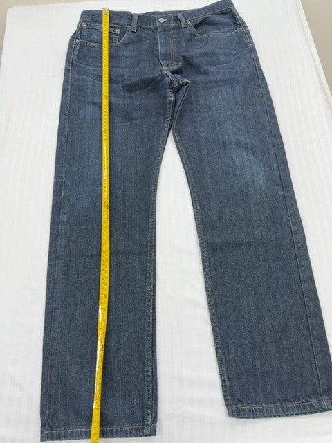 Levi's 505 Men's Blue Denim Jeans 36x32 Button Fly