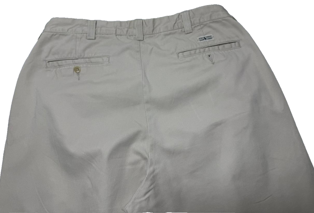 Polo Ralph Lauren Men's Beige Chino Trousers Classic Fit Size 36