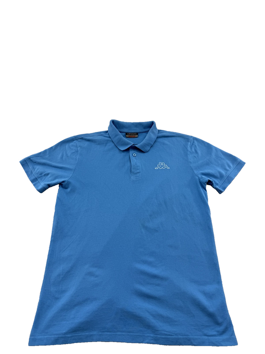 Kappa Men's Blue Polo Shirt – Size M, Regular Fit, Short Sleeve