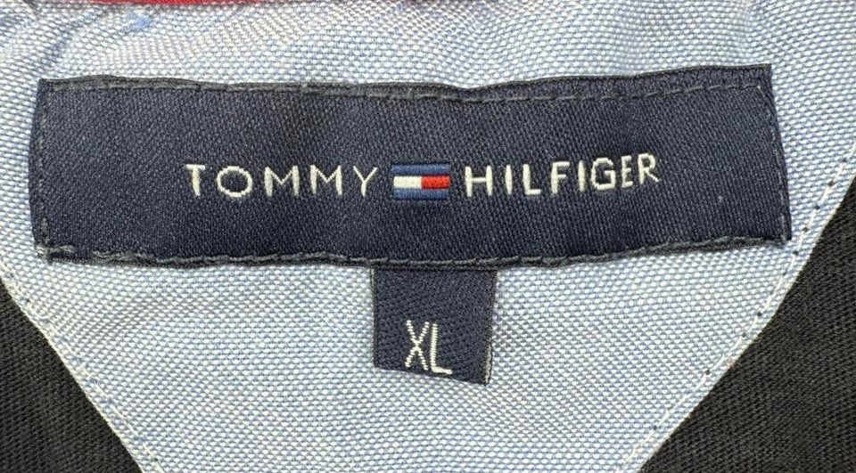 Tommy Hilfiger Men's Black 1985 T-Shirt XL Cotton Logo Exclusive