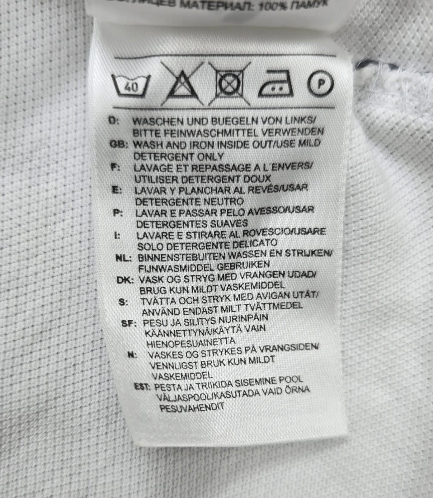 Adidas Men's White Stripe Polo Shirt Short Sleeve XL