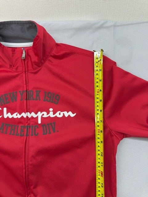 Champion Youth Red Athletic Zip-Up Jacket XL Polyester
