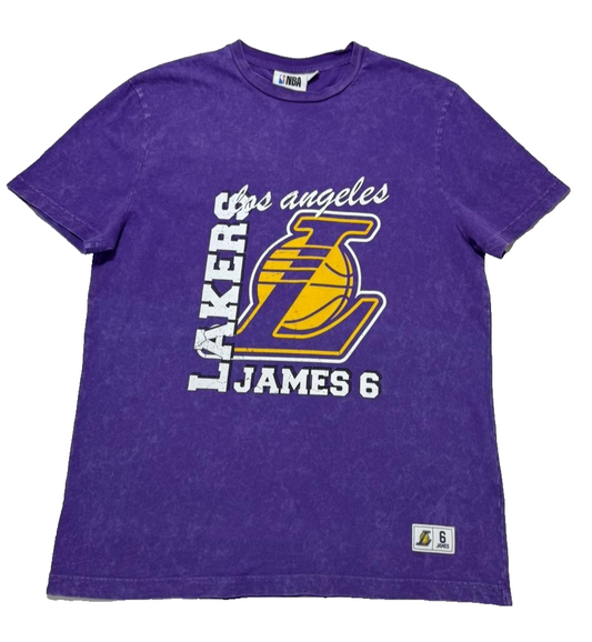 Los Angeles Men's Purple T-Shirt – Size M, Short Sleeve – Ref 6B2E1