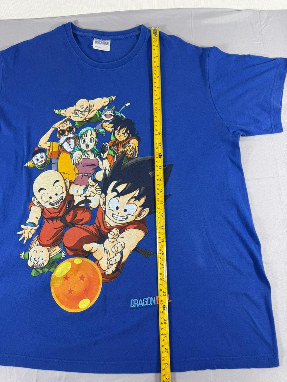 Dragon Ball Z Men's Large L Blue Graphic Anime T-Shirt Short Sleeve