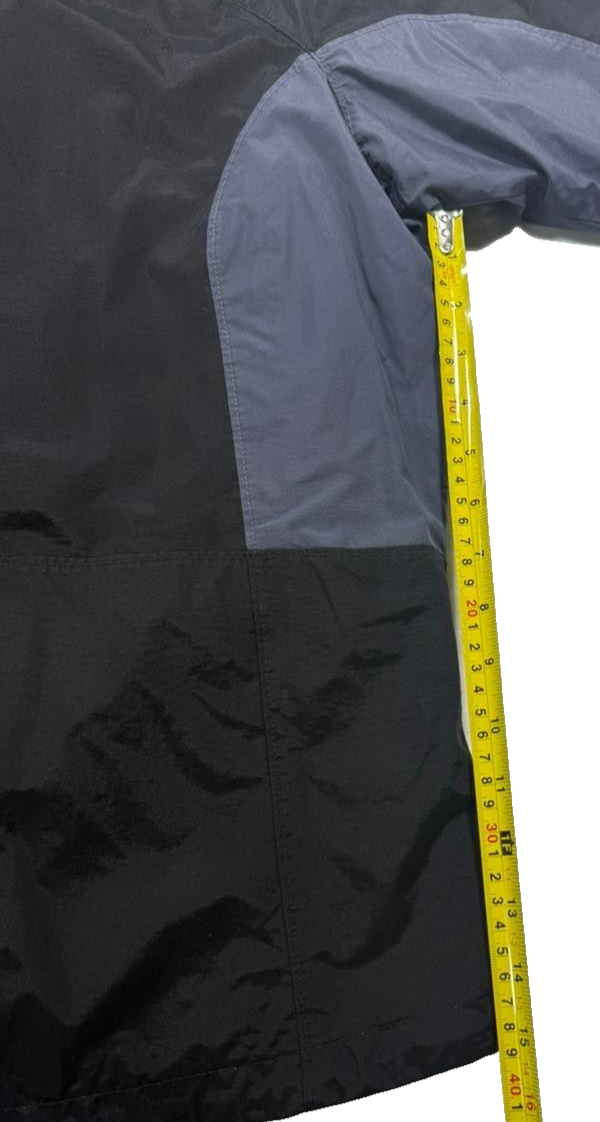 Columbia Women's Black Gray Convertible Rain Shell Jacket Hooded Bugaboo Size M