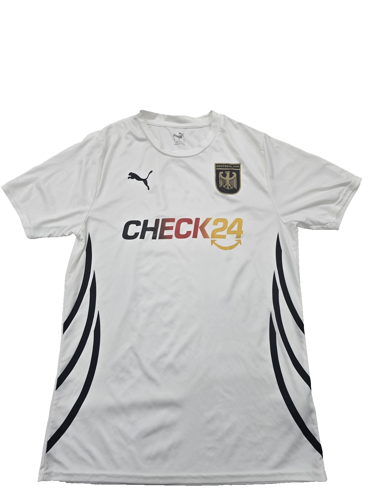 Puma Germany NT White Striped Soccer Jersey M 2024 NWT
