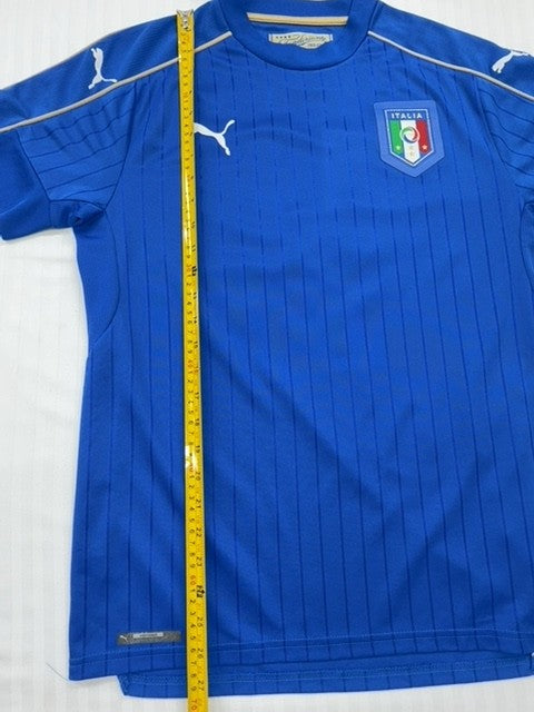PUMA Men's Royal Blue Italy Soccer Jersey M Vintage