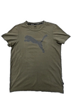 Puma Men's Green T-Shirt – Size M, Regular Fit, Logo