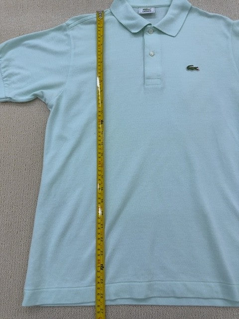 Lacoste Men's Mint Green Polo Shirt Size L Classic Fit Cotton