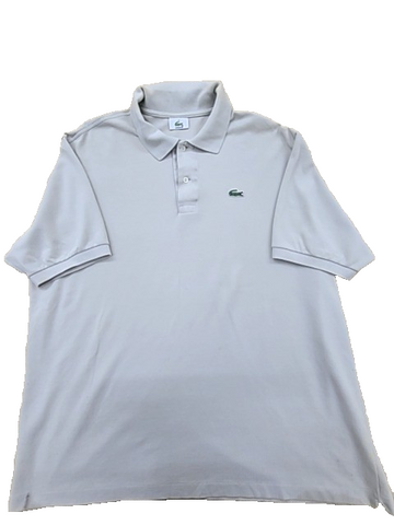 Lacoste Gray Polo Shirt Men Size 7 Short Sleeve Piqué