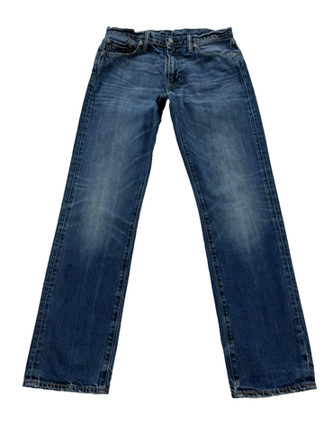 Levi's 504 Regular Straight Men's 31x32 Stretch Medium Blue Jeans