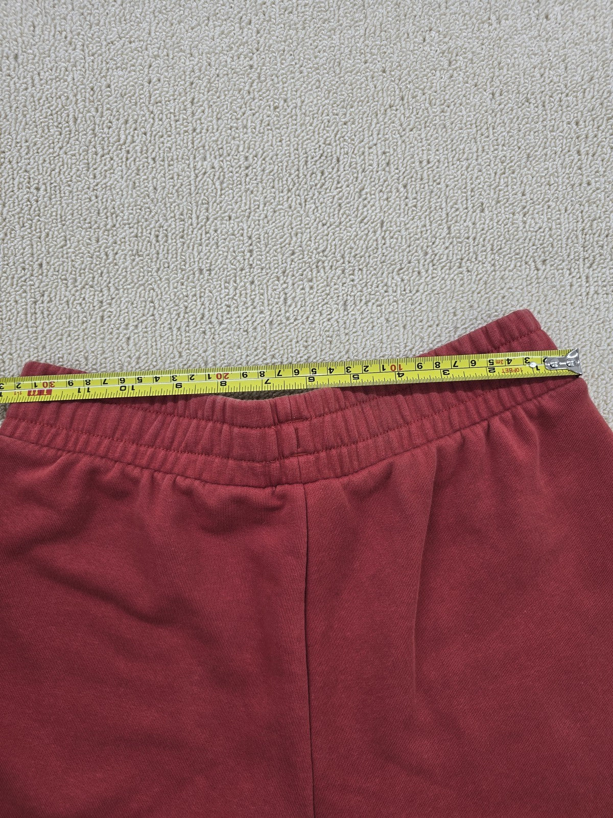 Puma Men's Red French Terry Training Shorts S 10" Inseam