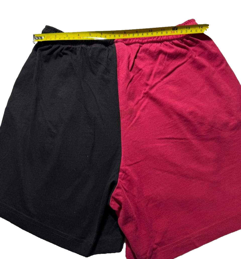 Chicago Bulls Shorts Men's Patches Logo Pro Standard Black Red | S