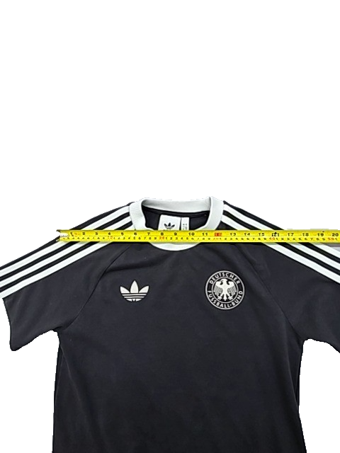 Adidas DFB Germany Black Striped Jersey Men's S Three Stripes Logo