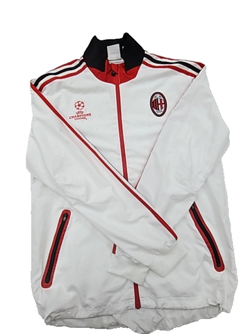 Adidas White Track Jacket XL Champions League AC Milan Football
