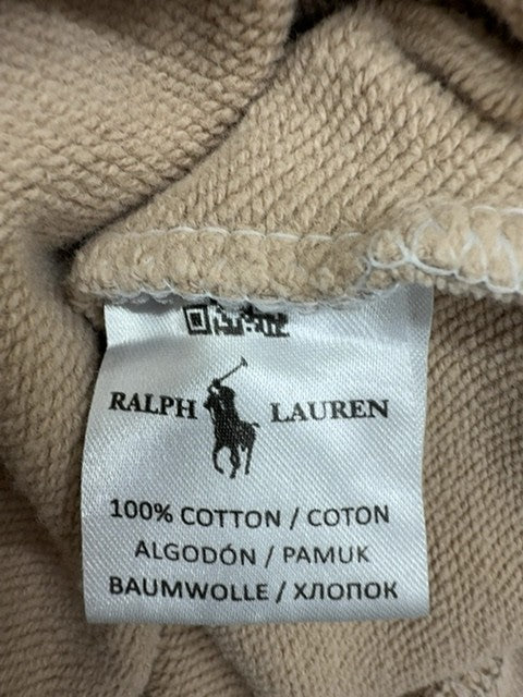 Polo Ralph Lauren Men's Beige Cotton Hoodie Pullover Size S