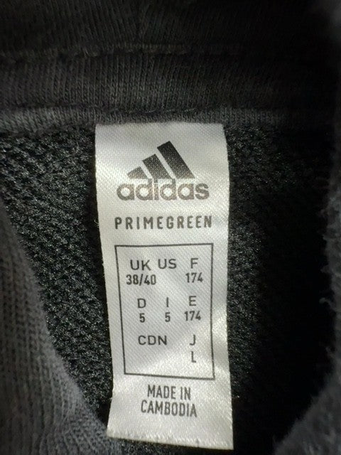 Adidas Men's Grey Primegreen Quarter Zip Golf Hoodie L