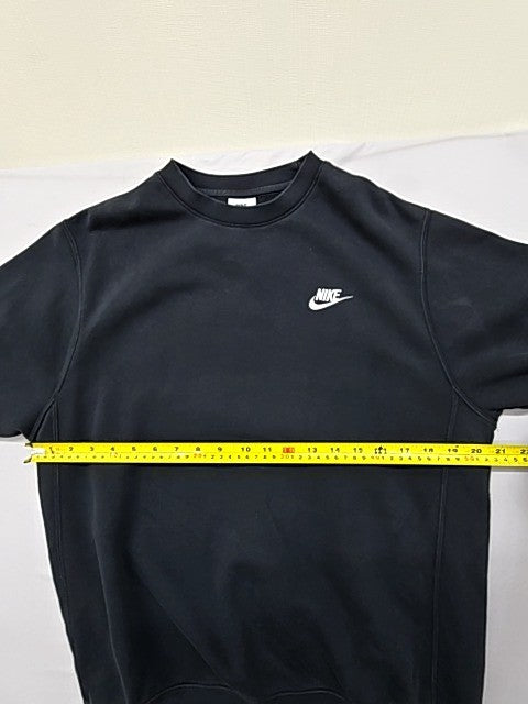 Nike Sportswear Club Sweatshirt Crew Neck Black Men's Size S