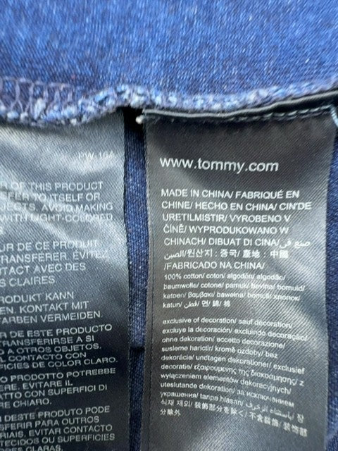 Tommy Hilfiger Denim Men Blue Chest Pocket T-Shirt Size M Regular