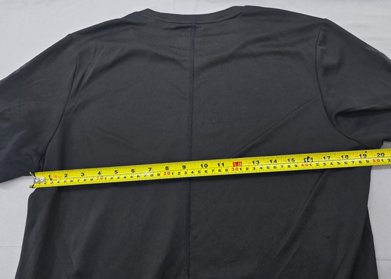 Adidas Men's Black Stripe Running T-Shirt Size L Short Sleeve