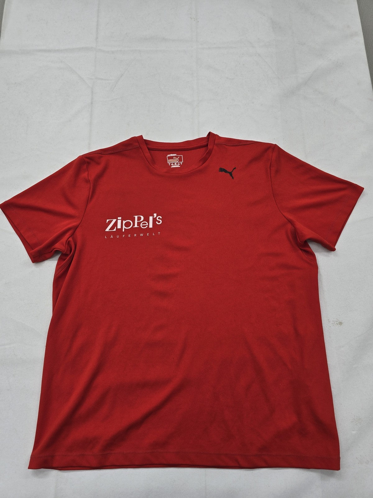 Puma Men's Red Kiel Lauf Short Sleeve Crewneck T-Shirt Size L