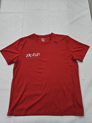 Puma Men's Red Kiel Lauf Short Sleeve Crewneck T-Shirt Size L