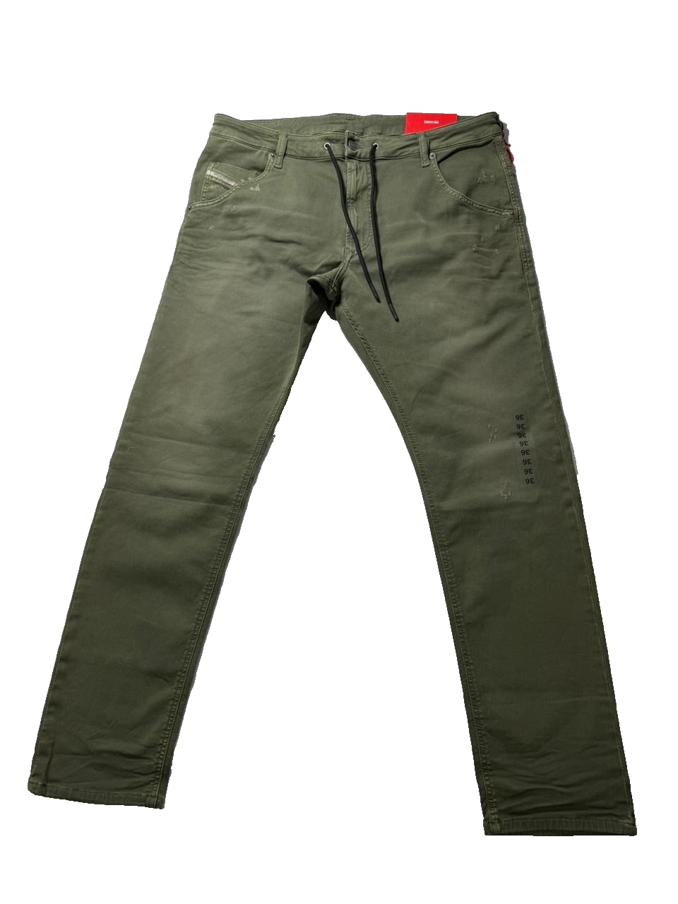 Diesel Krooley Jogg Jeans – Olive Green | Size 36 | Pre-Loved