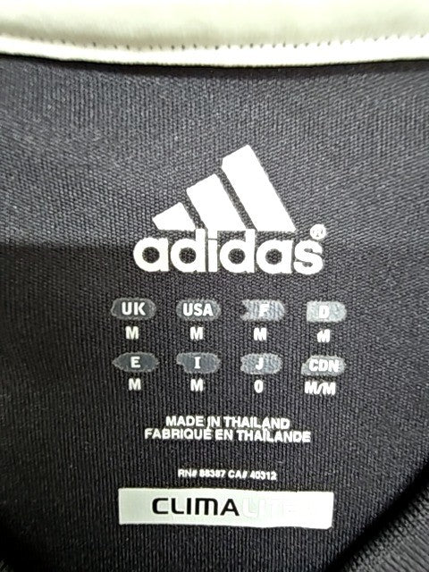 Adidas Men's Black Striped Climacool V-Neck Jersey M RB9576