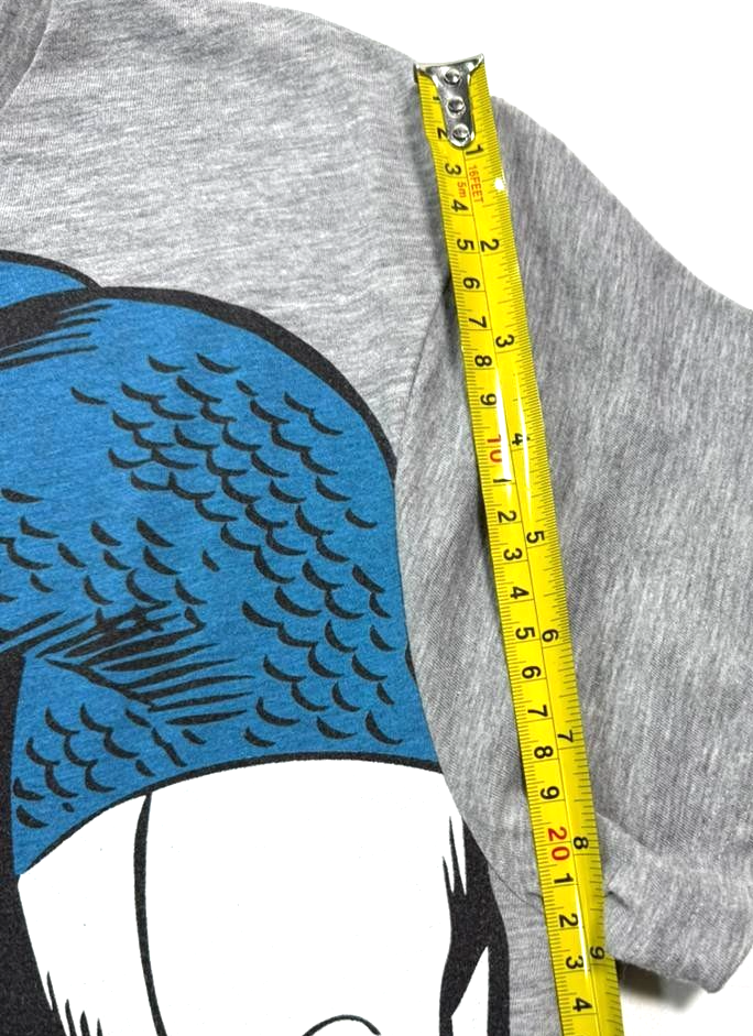 Grey Cotton Marvel Comics Captain America Graphic T-Shirt - Size L