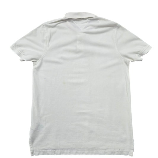 Tommy Hilfiger Men's White Polo Shirt – Size XL, Slim Fit, Cotton