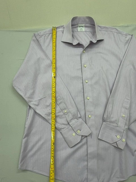 Brooks Brothers Men's Light Purple Regent Fit Dress Shirt 16.5-34/35