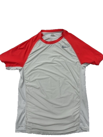 Nike Men's S Red/White Dri-FIT Raglan T-Shirt Short Sleeve